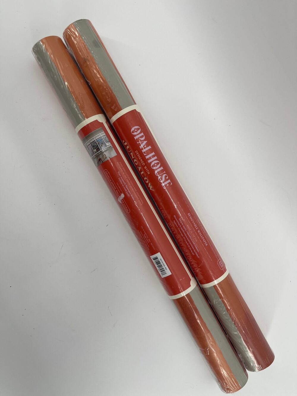 2 Rolls Opalhouse x Jungalow Ophelia Striped Peel and Stick Wallpaper Coral New